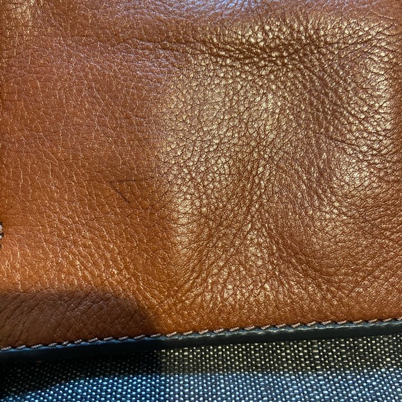 Fossil Striped Brown and Gray Crossbody Bag - Picture 4 of 13